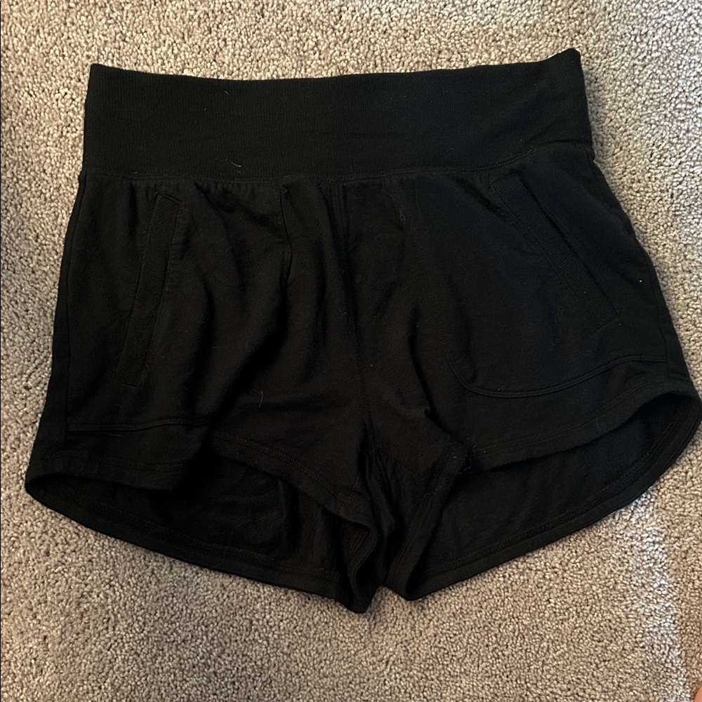 Size small black athletes lounge shorts